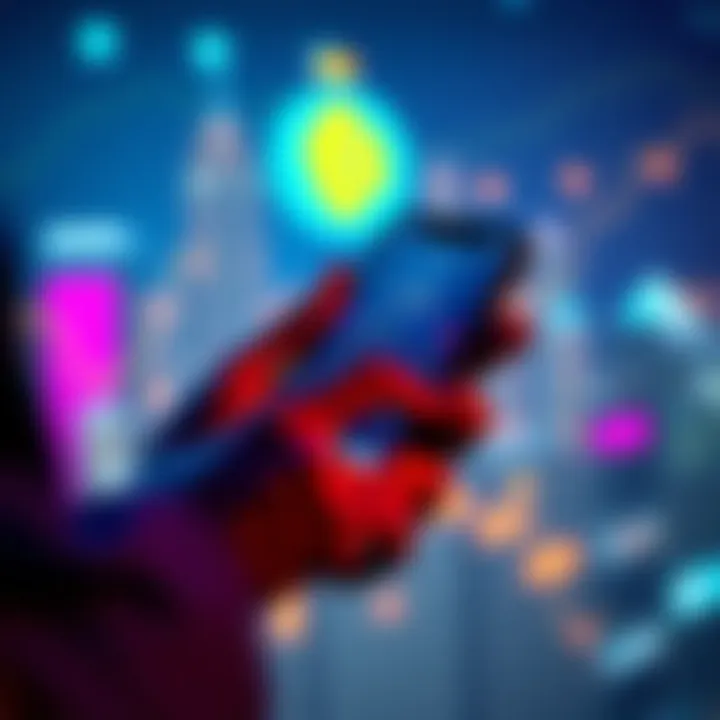 A person using a smartphone to sell cryptocurrency on a user-friendly platform