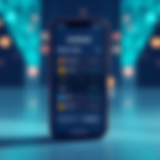 A graphic showing a smartphone with the Exodus wallet app open, displaying a swap of BTC to USDT with icons representing cryptocurrencies and transaction fees.
