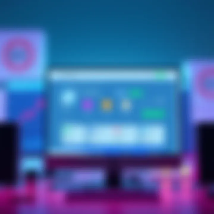 A computer screen displaying a clean interface of a coin swap service with various cryptocurrency logos and swap options.