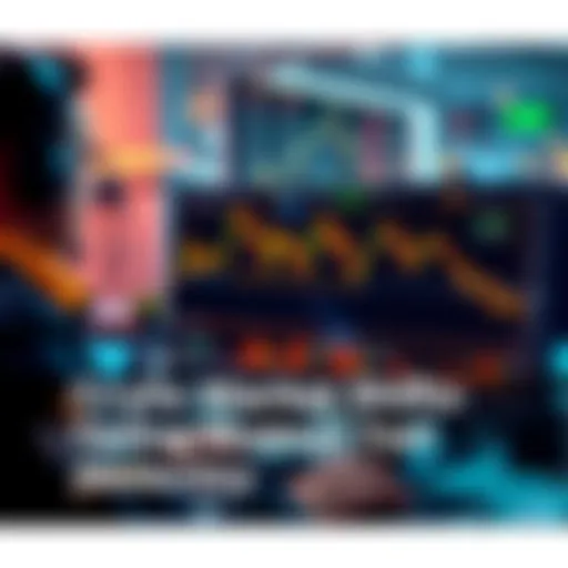 A trader analyzing charts on a computer screen with fluctuating cryptocurrency graphs, representing market shifts.