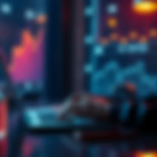 A person using a laptop to sell and swap cryptocurrency online without a physical ledger.