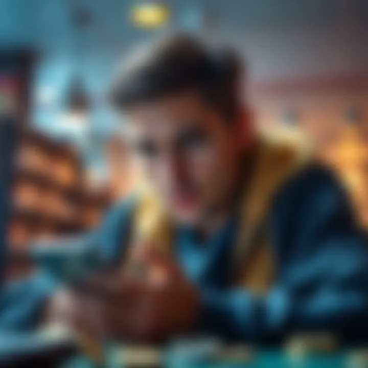 A person looking stressed while handling digital currency on a smartphone, symbolizing the difficulty of correcting wallet errors in crypto.