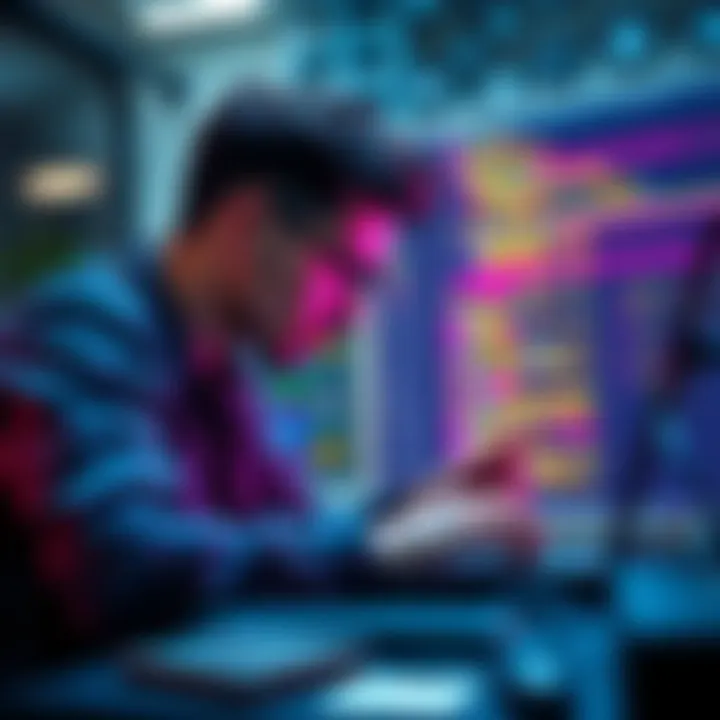 Crypto Wallet Security A developer working on code for a crypto wallet application, highlighting security features.