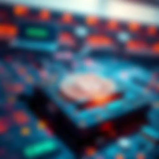 A digital representation of secure crypto wallets with advanced security features and technology elements.