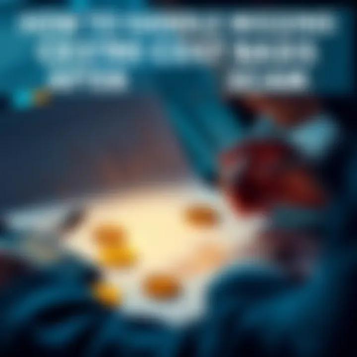 Person analyzing cryptocurrency records Individual looking at financial documents with Bitcoin symbols and a calculator, focusing on missing cost basis after a scam