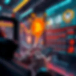 A person using a mobile phone to conduct a cryptocurrency transaction at a centralized exchange with visual elements representing privacy and decentralized finance in the background.