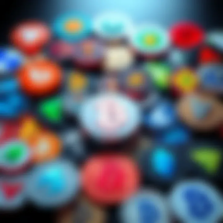 Cryptocurrency Trading Alternatives A collection of logos from various cryptocurrency trading platforms with a focus on alternatives to Bisq.