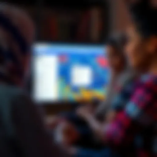 Women participating in a Facebook Buy & Sell group in Cuba, with visible posts on the screen and gender representation in sales.