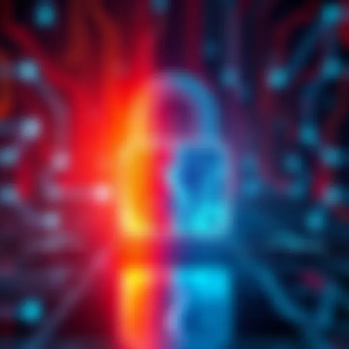 A graphic showing a broken digital lock symbolizing the impact of cyberattacks on cryptocurrency platforms resulting in financial losses.