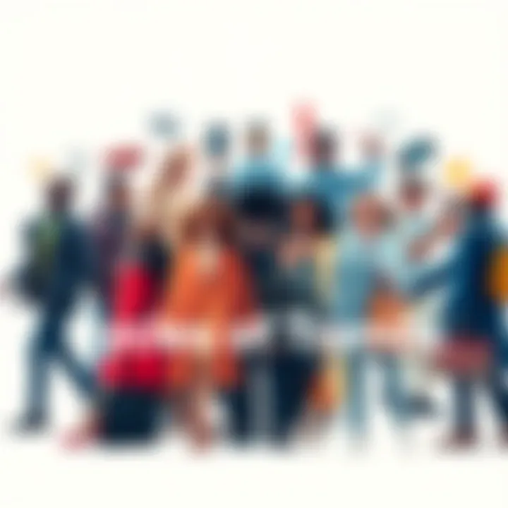 A visual representation of past and present trends overlapping, showing fashion, technology, and culture icons from different eras