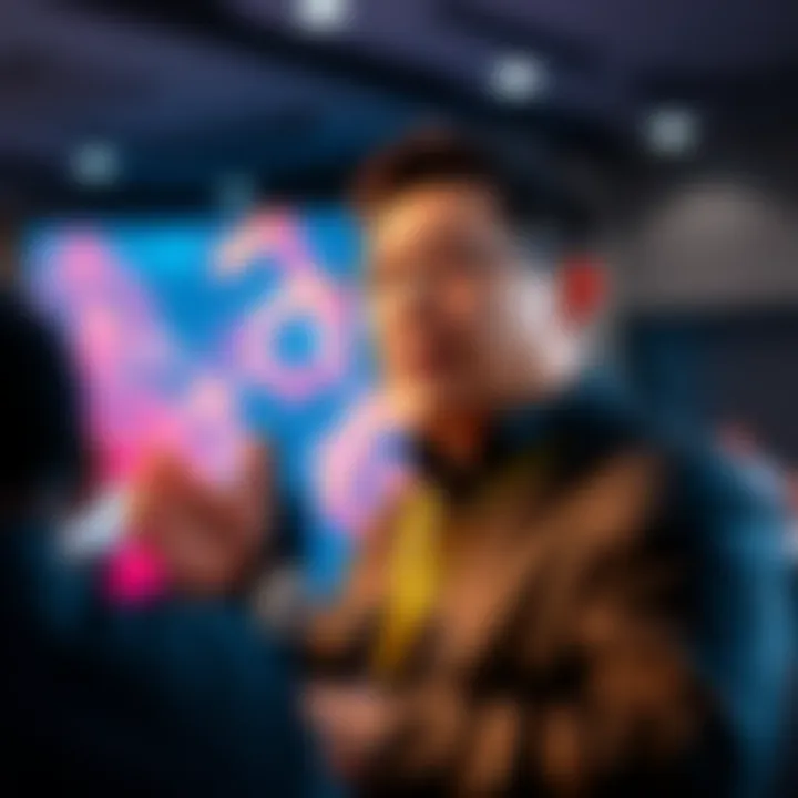 Binance Founder CZ speaking at a conference about the importance of privacy in cryptocurrency payments
