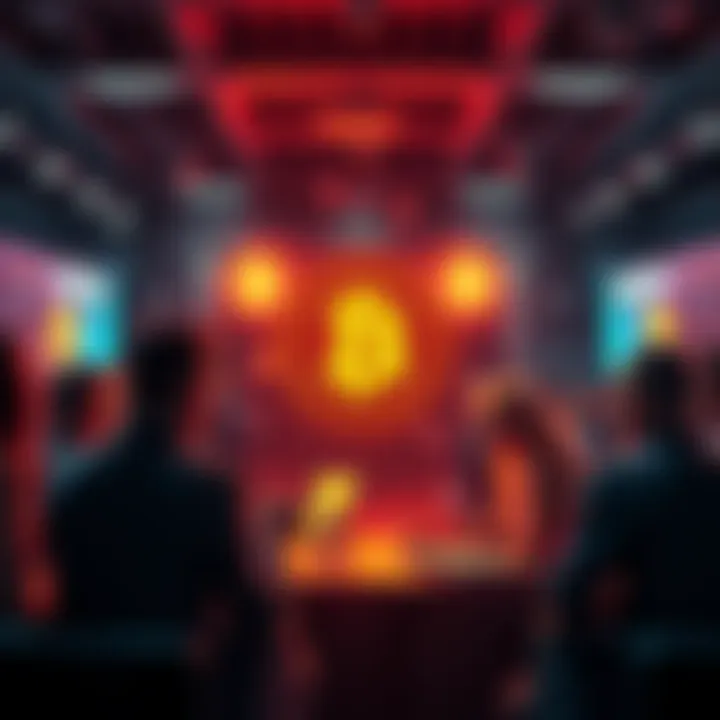 Group of people sharing insights about Bitcoin in a forum setting