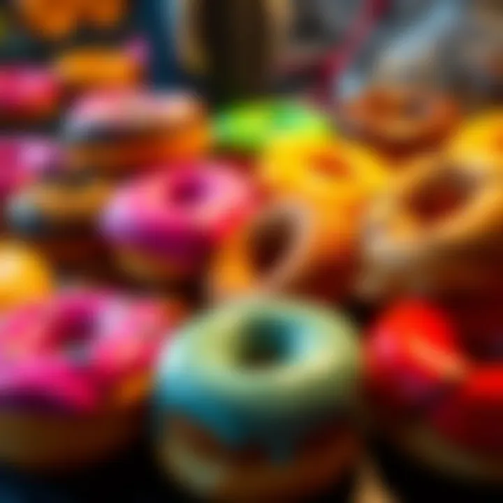 A colorful assortment of donuts displayed invitingly, symbolizing the Daily General Discussion.