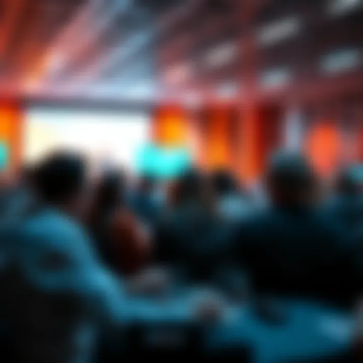 People sharing ideas in an online discussion forum, engaging in debates and exchanging insights.