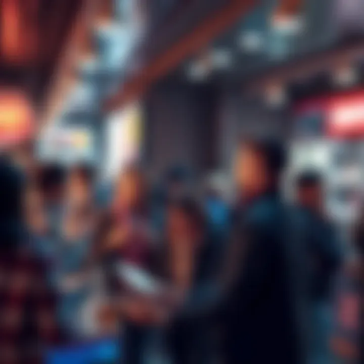 People engaging in a lively discussion about donuts and trading