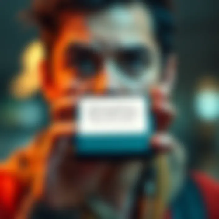 A smartphone screen showing a notification about a daily streak reset with a concerned expression on a person's face.
