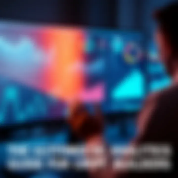 A computer screen displaying various DeFi analytics tools and graphs while a person examines the data