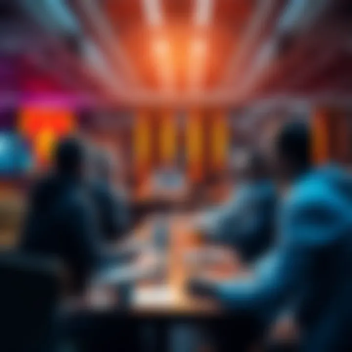 Participants discussing DeFi and cryptocurrency in a virtual forum setting