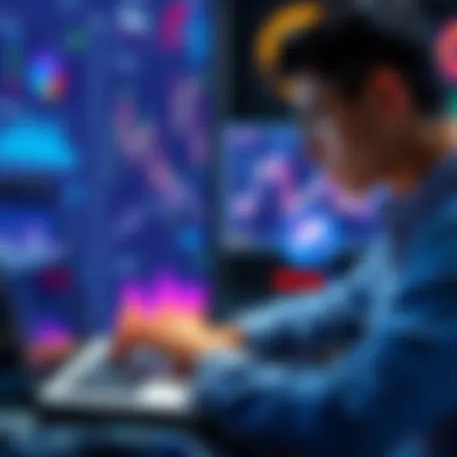 A person analyzing charts and graphs on a laptop, exploring decentralized finance strategies for better returns.