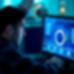 A person looking at a computer screen with a worried expression while checking the status of an XO cash transaction, showing a loading symbol on the screen.