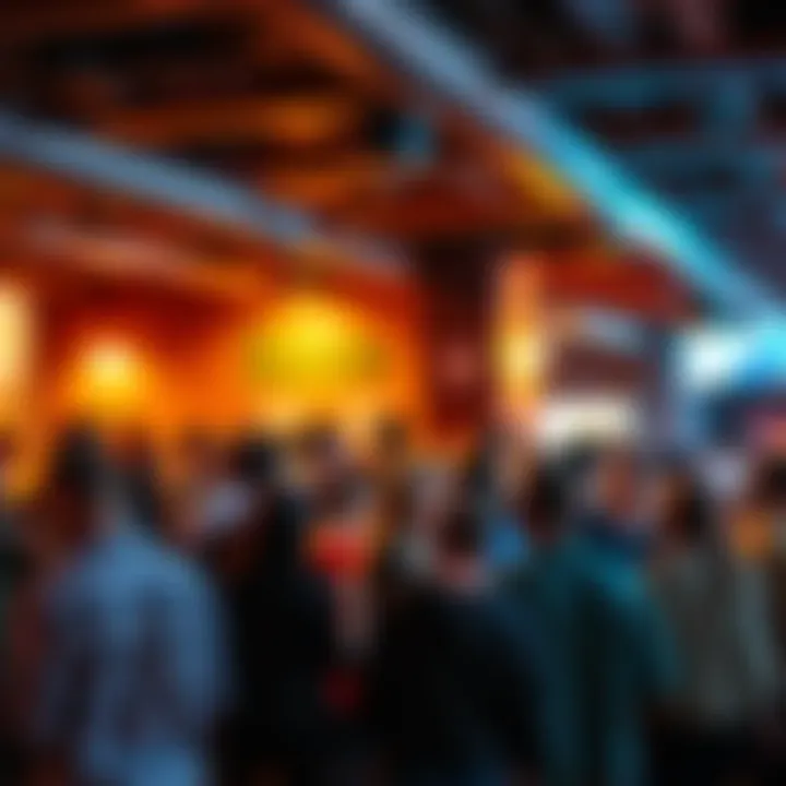 A group of people connecting at a meetup in Denver, Colorado, sharing ideas and engaging with each other.