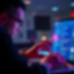 A person examining their device security options for cryptocurrency safety, including browser settings and scans for malware.