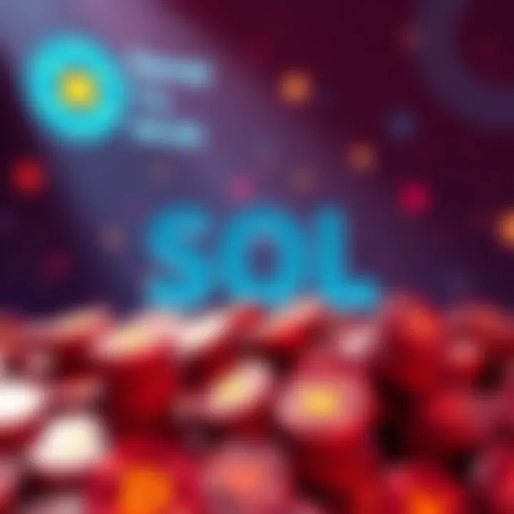 Graphic showing a large quantity of devnet SOL tokens available for testing, with wallet addresses and amounts displayed