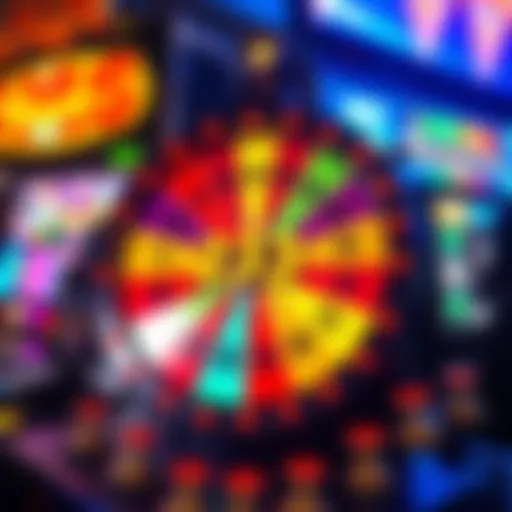 A colorful Diamond Spin Wheel displaying odds that total more than 233%, highlighting the discrepancy in game mechanics.