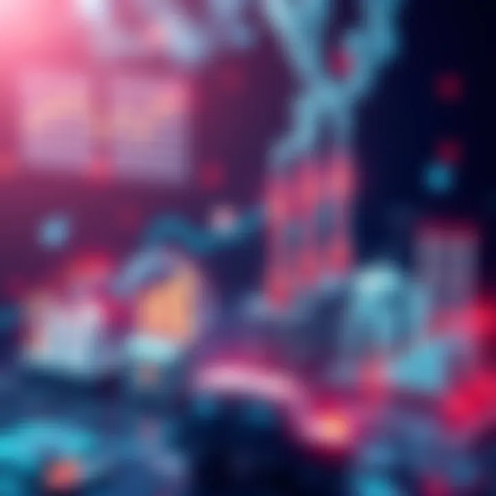 Diminishing Returns Concept A graphic showing increasing input resources leading to smaller output gains, with symbols of various industries like factories and charts.