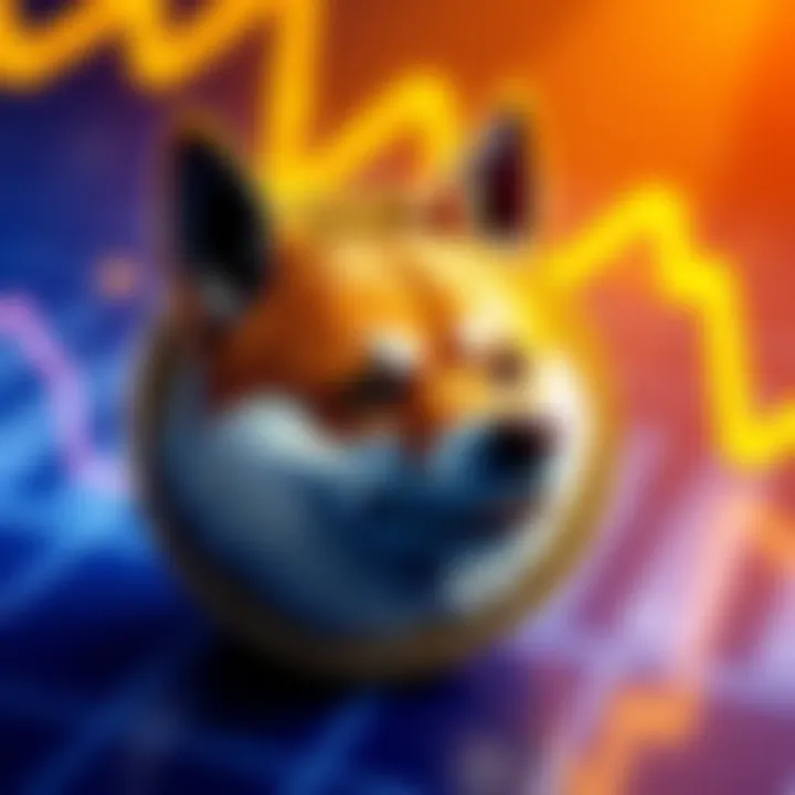 Doge Coin Graphic A visual representation of a Doge coin with a rising graph in the background, symbolizing growth and excitement in the cryptocurrency market.