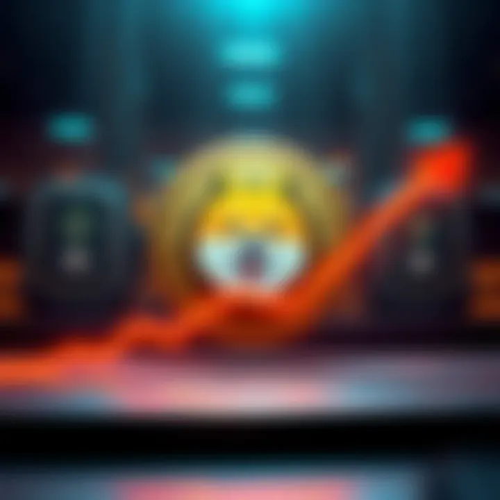 A graphic showing the Dogecoin logo with a rising trend line, representing the expected increase in value to 69 cents.