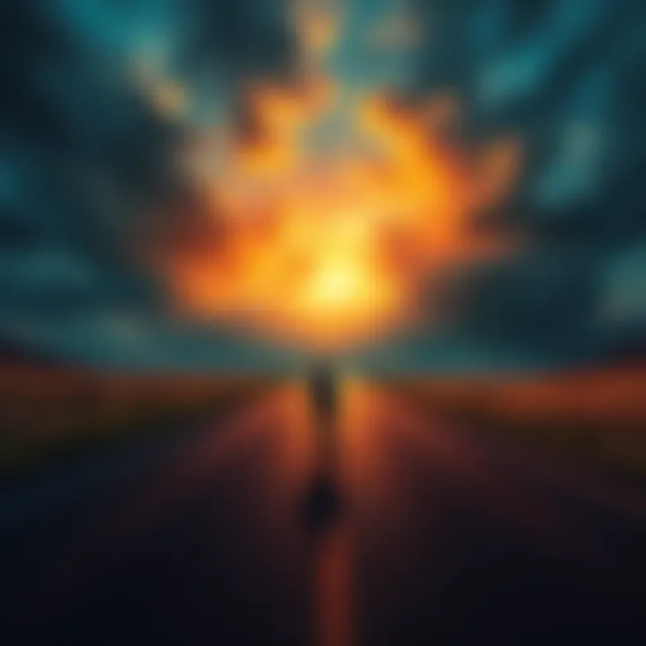 A person standing at a crossroads, looking confused and uncertain, representing a lack of faith and its consequences.
