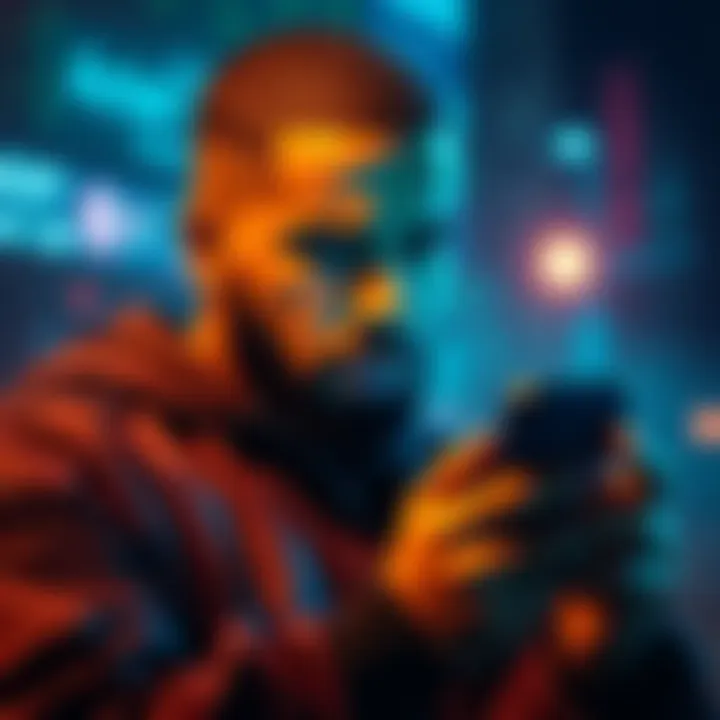 Drake looking disappointed while checking Bitcoin prices on his phone, symbolizing his failed $1 million bet.