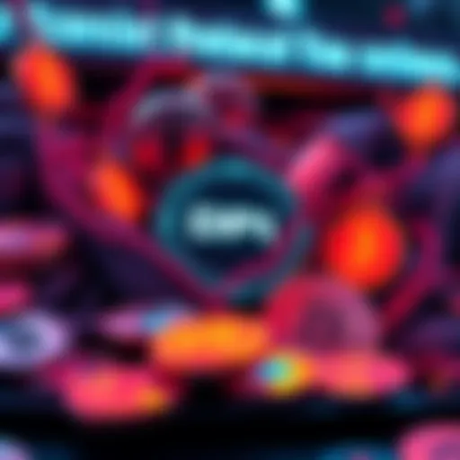 A digital representation of a significant hack on Drift Protocol involving money being stolen, with symbols of cryptocurrencies including Fartcoin.