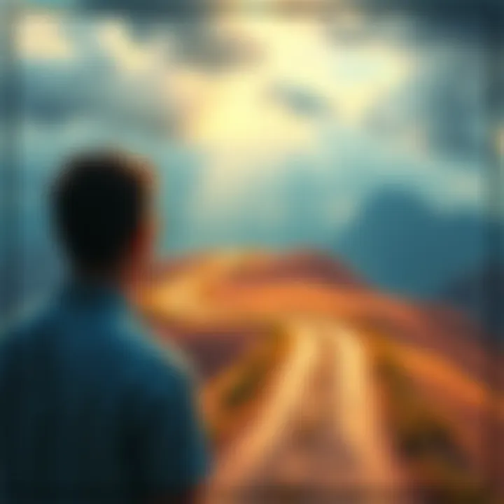 A person looking at two paths: one leading to parcels of land and the other to a passport upgrade, pondering the best choice for maximizing benefits.