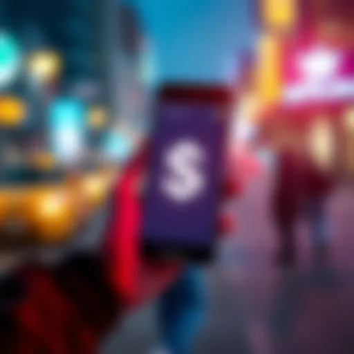 A person holding a smartphone displaying a dollar sign, representing earning money through a passive income app