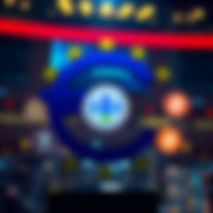 Visual representation of the European Central Bank logo with symbols for Appia, Nano, and Algorand interconnected, illustrating the recent Fiat Chain announcement