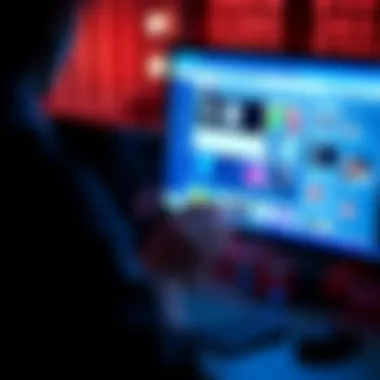 A person using a computer to edit content on a static website with a user-friendly interface.