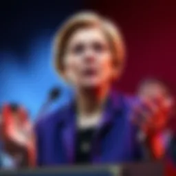 Senator Elizabeth Warren speaking against Mr Beast's views on cryptocurrency