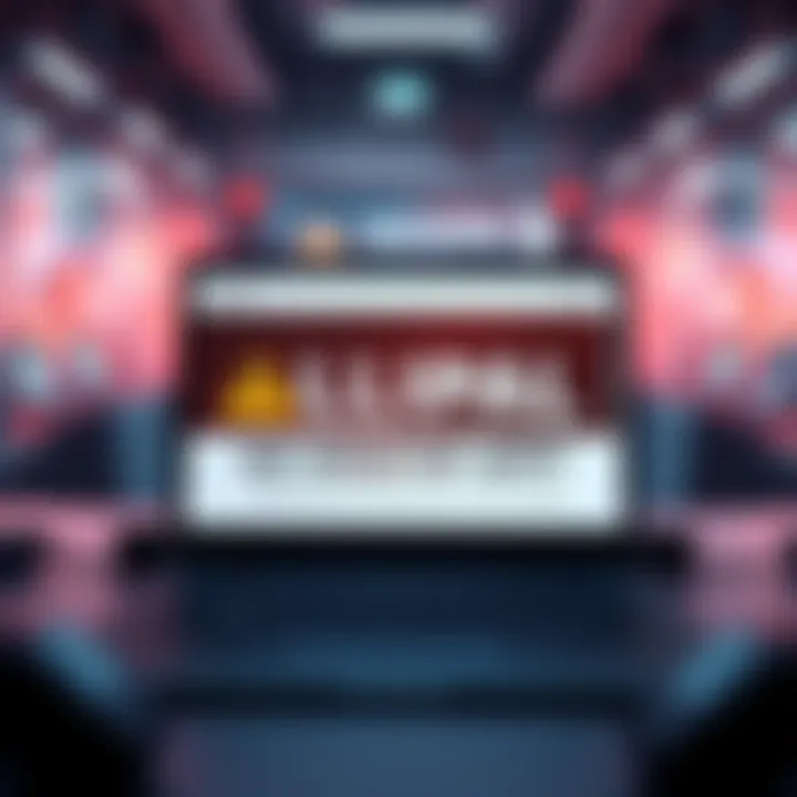 Alert graphic showing a warning about ELLIPAL not having a desktop app alongside phishing scam threats.