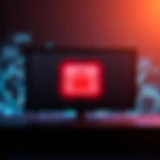 A computer screen showing a locked email with a padlock icon, symbolizing email security issues during migration.