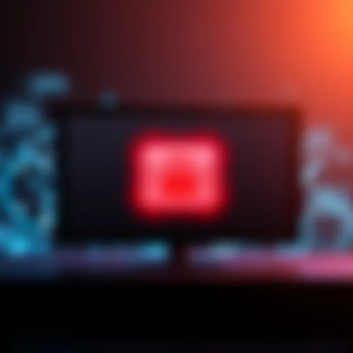 A computer screen showing a locked email with a padlock icon, symbolizing email security issues during migration.