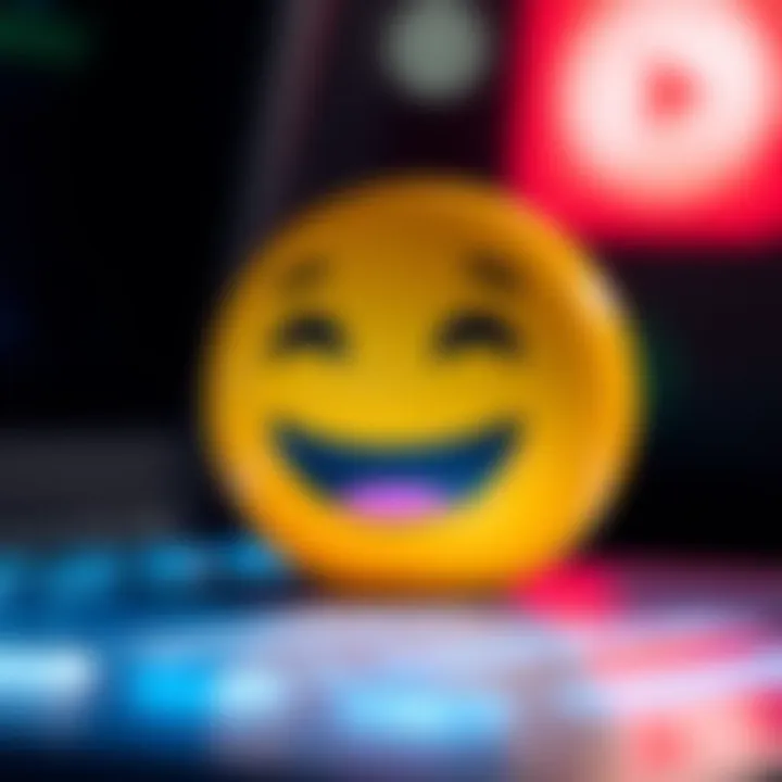 A close-up of the 😏 emoji, representing playful communication in online chats.