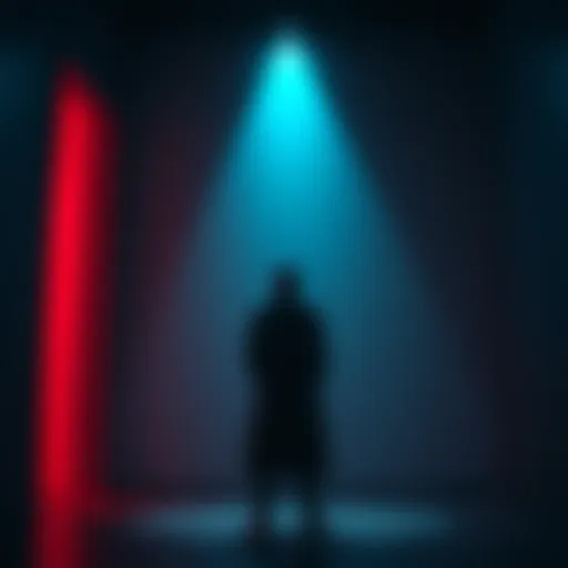 A character stands alone in a dimly lit room, reflecting on an ending, evoking a sense of closure and resolution, fitting the phrase 'It's over now'.