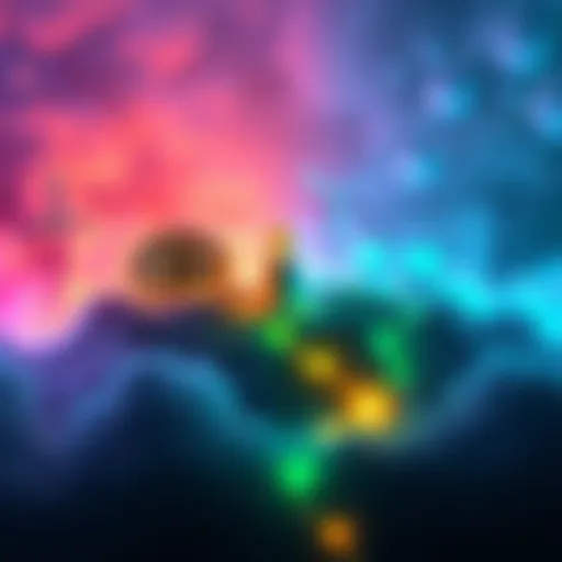 A visual representation of energy consumption from Bitcoin mining, streaming services, AI, and social media, showcasing their environmental impact.