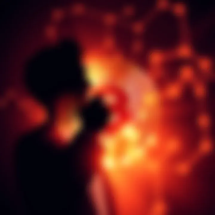 A visual representation showing a Bitcoin symbol intertwined with shadows representing Epstein, highlighting the controversy surrounding his ties to cryptocurrency.