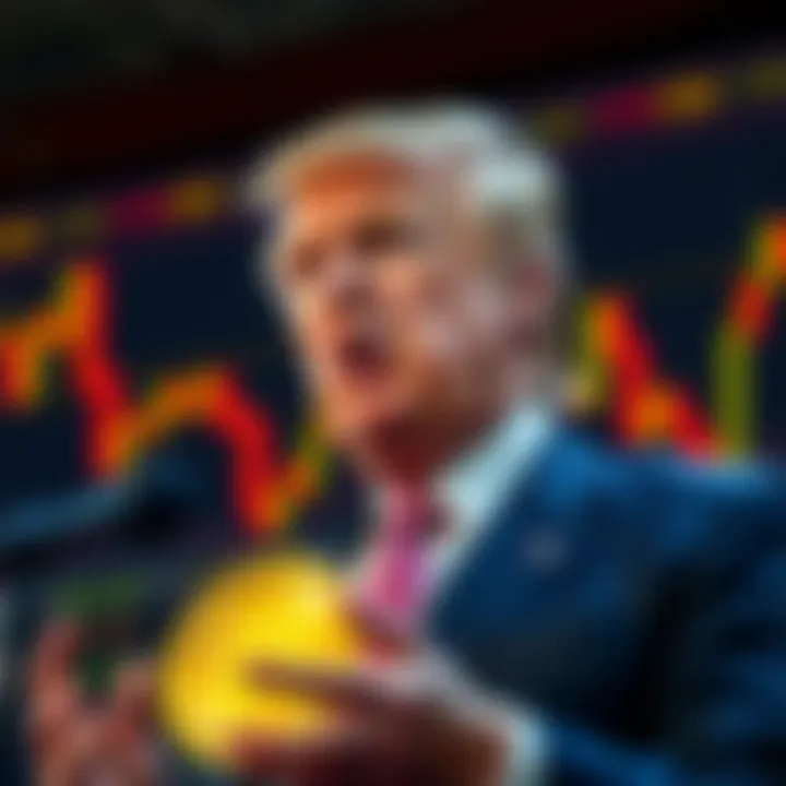 Eric Trump Cryptocurrency Announcement Eric Trump speaking about cryptocurrency investments and claiming over $1 billion earnings, with a financial chart in the background.