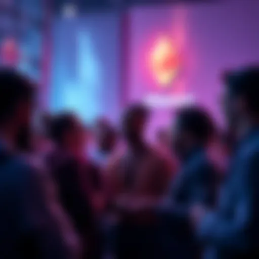 A group of people engaging in conversation about Ethereum topics and price discussions.