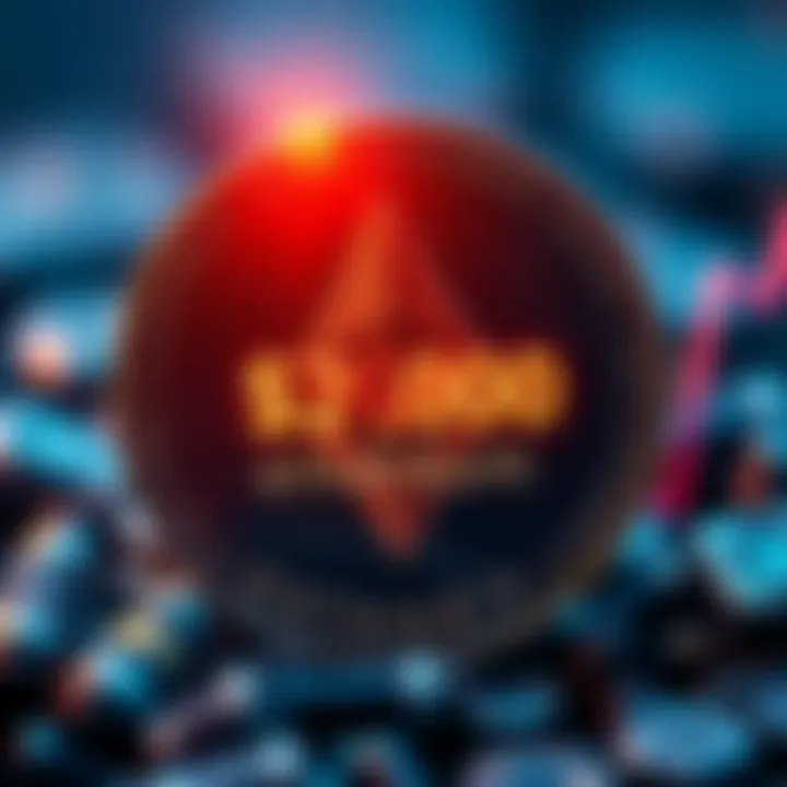 Ethereum symbol with the price tag showing $2,000, indicating market stability and reduced liquidations.