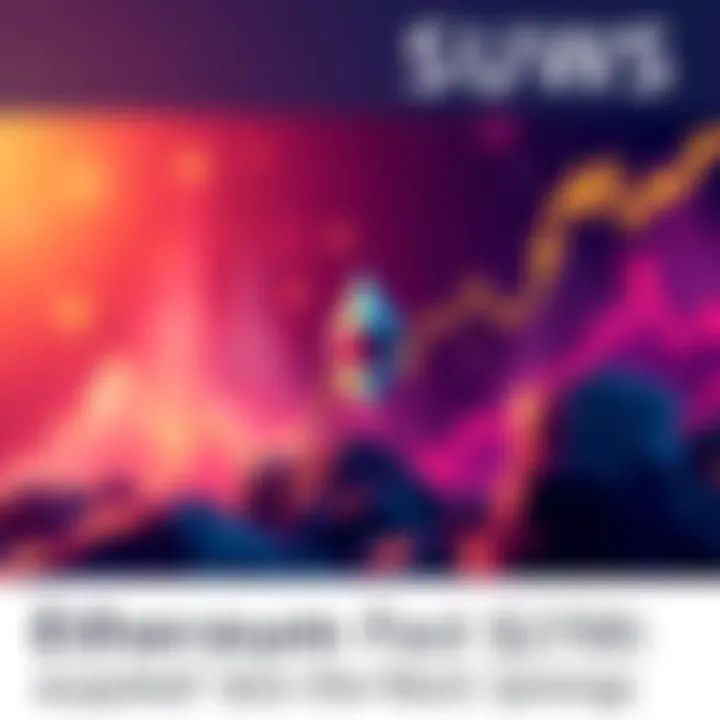 Graph showing Ethereum price with bullish trend and consolidation pattern